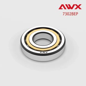 15 Degree Single Row Angular Contact Bearing 7302BEP Customized Acceptable
