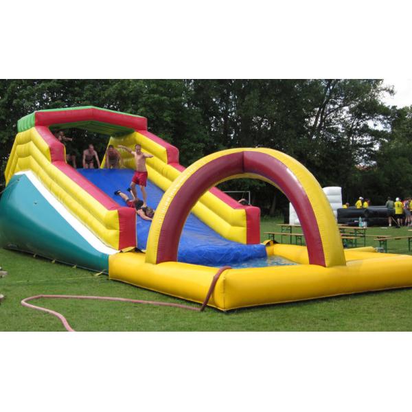 Buy cheap Customized Rent Giant Pvc Inflatable Water Slide For Backyard from wholesalers