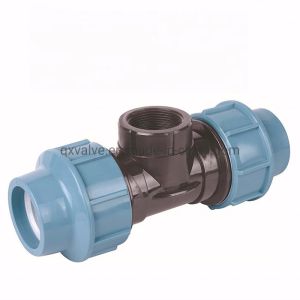 Buy cheap QX Multiple Color PP Compression Fittings for Irrigation 45deg Angle Pipe Connector Tee from wholesalers