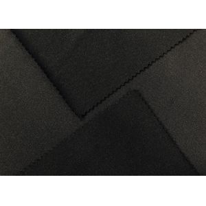 220GSM Bathing Suit Material / Stretch 84% Black Polyester Fabric For Swimsuit