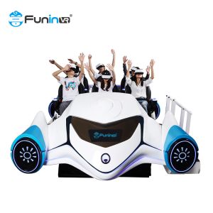 360 Roller Coaster 9D VR Simulator 6 Seats Motion Chair Virtual Reality