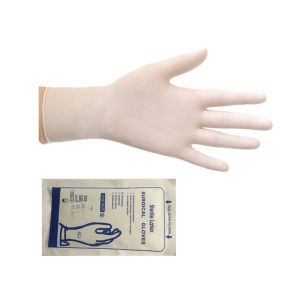 Buy cheap No Texture Sterile Latex Surgical Gloves Disposable High Elastic Earband from wholesalers
