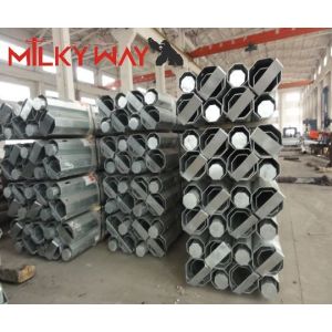 Buy cheap 15M 6mm Thickness Customized Power Transmission Poles Galvanized Steel from wholesalers