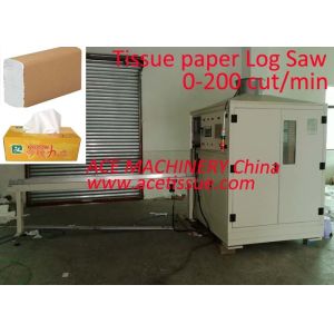 Buy cheap Facial Tissue Single Channel Log Saw Cutting Machine Fully Automatic from wholesalers