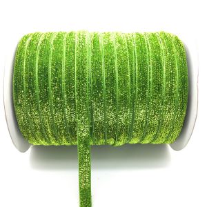 Buy cheap Multi-color Shinny Frosted Glitter Stretch Velvet Ribbon from wholesalers