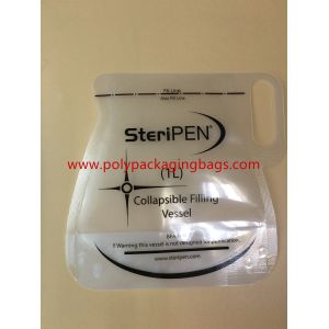 Buy cheap Custom Stand Up Pouch With Spout / 500ml Transparent Water Bags from wholesalers