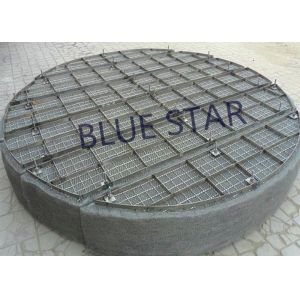 Stainless Steel Knitmesh Demister , Round / Rectangle Mesh Pad Mist Eliminator