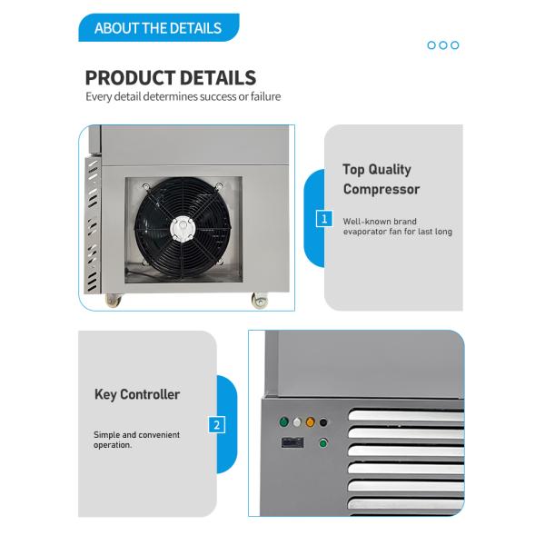 Convenient Water Quick Freezer Machine 220V 2.3kw Instant Freezing Machine