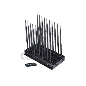 LORA GPS Handheld Signal Jammer 5G 20 Antennas Remote Control AC110V