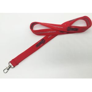 China Stylish Souvenir Red White And Blue Lanyards With Lobster Hook on sale