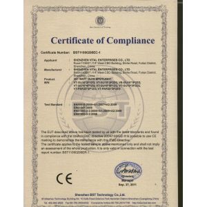 Shenzhen Vital enterprises Co.,Ltd Certifications