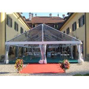 Buy cheap Transparent Sidewall Romantic Large Wedding Tents Aluminum Alloy Structure Marquee from wholesalers