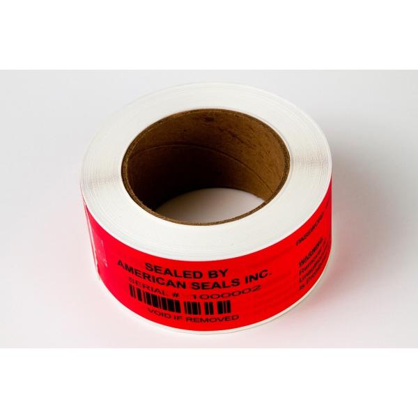 Buy cheap Serial Number Tamper Proof Security Labels Waterproof Face Material from wholesalers