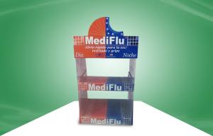 Buy cheap Healthcare Vitamin Cardboard Counter Display With PET Cover To Avoid Thieves product