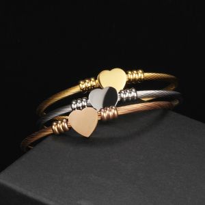 Buy cheap Goldplated Stainless Steel Bangle Charm Bracelets Endless Insert ODM from wholesalers
