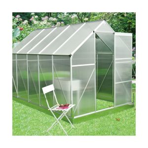 Buy cheap 6x6ft 8x6ft 10x6ft Aluminium Frame Greenhouse With Metal Base from wholesalers