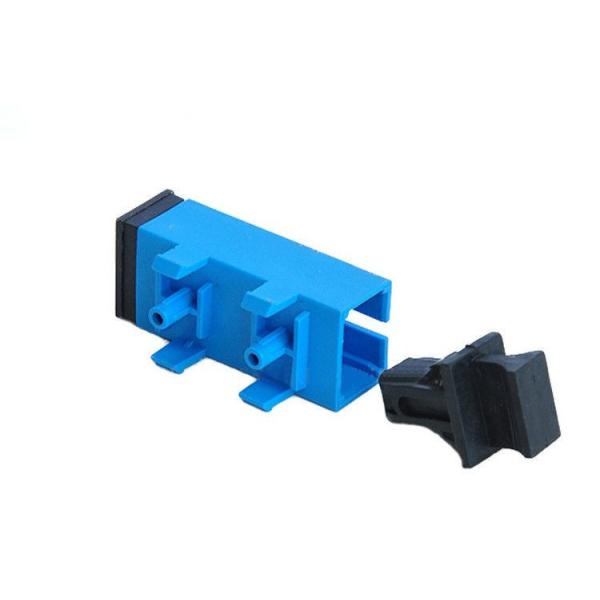 Low Insertion Loss SC UPC UPC APC Single Mode with Plastic Foot Fiber Optic Adapter /Coupler