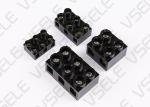 Buy cheap Dual Row Electrical Terminal Block Seat Fixed Type Black Base Connection from wholesalers