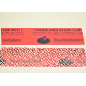 Buy cheap Full Residue Security Seal Tape Bopp Film Arcylic Pressure Adhesive from wholesalers