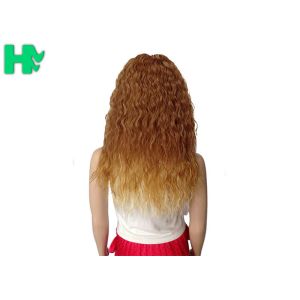 Buy cheap 100 Kanekalon Fiber Long Synthetic Wigs High Grade SGS Certification from wholesalers