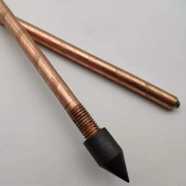 Buy cheap Electroplating Copper Clad Earth Rod for Grounding System with Pointed or Threaded Head from wholesalers