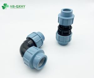 Buy cheap Direct Connection PP Compression Fittings Italy 90 Deg Equal Elbow for Irrigation product