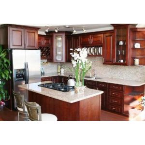 Buy cheap Moisture Proof Particle Board Kitchen Cabinets With Handles And Hinges from wholesalers