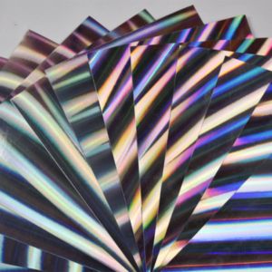 Buy cheap Iridescent Holographic Paper Roll Glossy Surface Finish High Durability Glossy Paper Roll from wholesalers