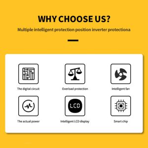 1000W 220V Home Car LCD Screen High Power Converter Inverter With Mppt Charge