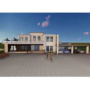 Buy cheap Garden Terrace Green Prefab Homes Double Deck Detached Prefab Light Steel Frame House from wholesalers