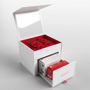 Buy cheap Custom Logo 2 Layer Artificial Cardboard Paper Flower Gift Boxes from wholesalers