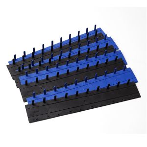 Buy cheap Blue And Black 3mm 5mm 7.5mm 10 Holes Plastic Binding Clip from wholesalers
