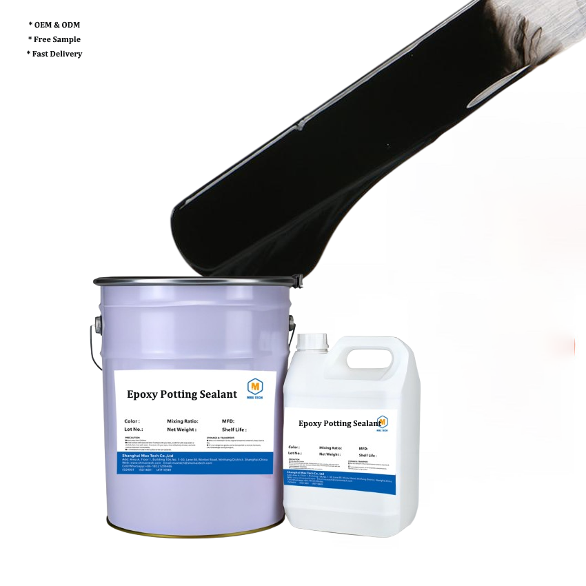 Two-component High Hardness Black Epoxy Resin Potting Adhesive Electronic