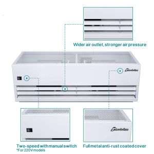 Buy cheap Industrial Air Curtain with Powerful Air Volume 30m/s 380V Power Supply and 2600-6500CFM for Factory Warehouse from wholesalers
