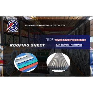 ASTM Z40 Coated Galvanized Corrugated Sheets PPGI Roofing Sheet in Various