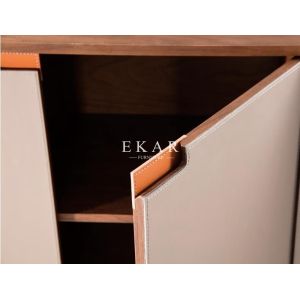 Buy cheap Dining Room French Design 4 Door Metal Base Wooden Modern Sideboard from wholesalers