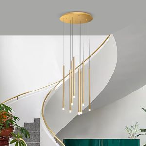Buy cheap Commercial Modern Long Hanging Chandelier Gold Or Black Finishes from wholesalers
