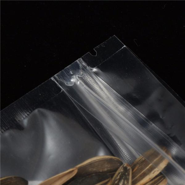 Transparent Stand Up Mylar Bags Food Clear Resealable ziplockk Bags