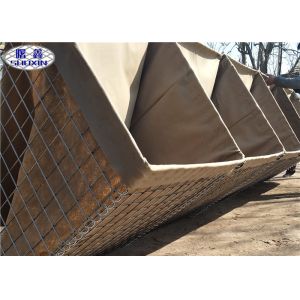 Buy cheap Galvanized Welded Gabion Bastion Wall , Protection Army Defensive Gabion Barrier from wholesalers