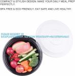 Meal Prep Container, 50 Pack 24 OZ To Go Containers，Round Plastic Food Storage