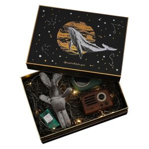 Buy cheap Custom Rigid Shoulder Box , 2 Piece Boxes With Shredded Paper 29*21*9.5cm from wholesalers