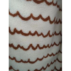 Buy cheap Jacquard 100% Polyester Sherpa Fabric Faux 150cm Adjustable 340GSM from wholesalers