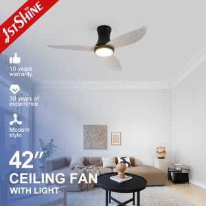 Buy cheap 42 Inch/OEM 3 Color Dimmable Ceiling Fan with Plastic Wood Grain Design and Low Ceiling from wholesalers