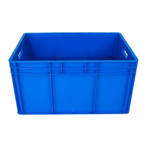 Stackable Plastic Turnover Solid Box Industrial Storage Moving Crate for Eco