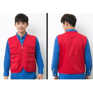 Buy cheap Polyester V - neck Arm Sleeves Casual Work Uniforms with Multi - Pocket from wholesalers