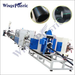 Buy cheap PLC Control hdpe pipe making machine hdpe pipe extruder machine plastic water pipe making machine from wholesalers