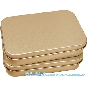 Buy cheap Metal Rectangular Empty Hinged Tins - Pack Of 40 Silver Mini Portable Box Small Storage Kit & Home Organizer With Lids from wholesalers