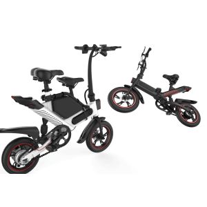 Professional Electric Powered Folding Bikes , Family Long Range Folding