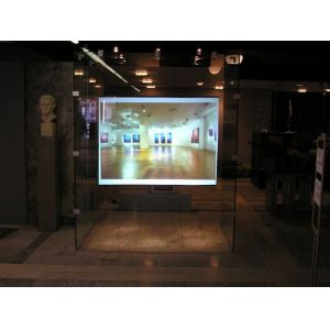 HD Holographic Rear Projection Window Film Transparent See Through Windon