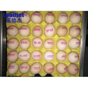 Buy cheap 1-6 Lines Egg Inkjet Printer , Automatic Batch Coding Machine With Food Grade Ink from wholesalers